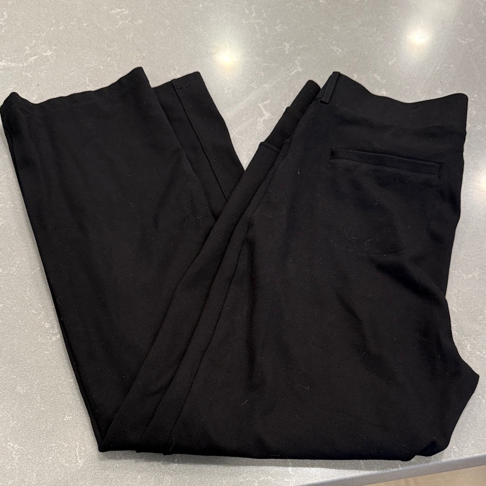 Betabrand Black Women's Trousers - Sleek Work-to-Weekend Pants Size petite 1x